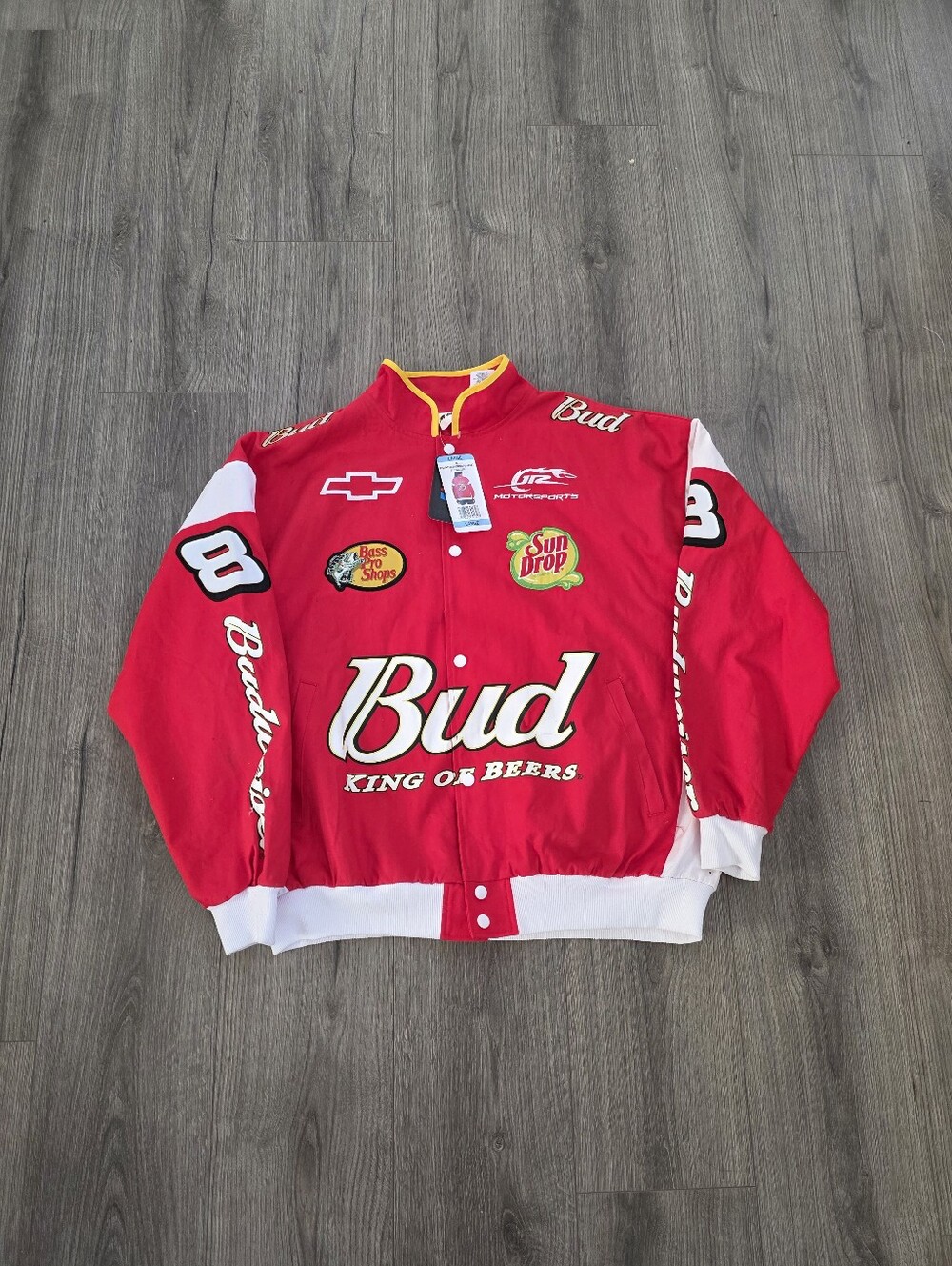 Nascar Budlight Dale Earnhart Moto Jacket Womens Size Large